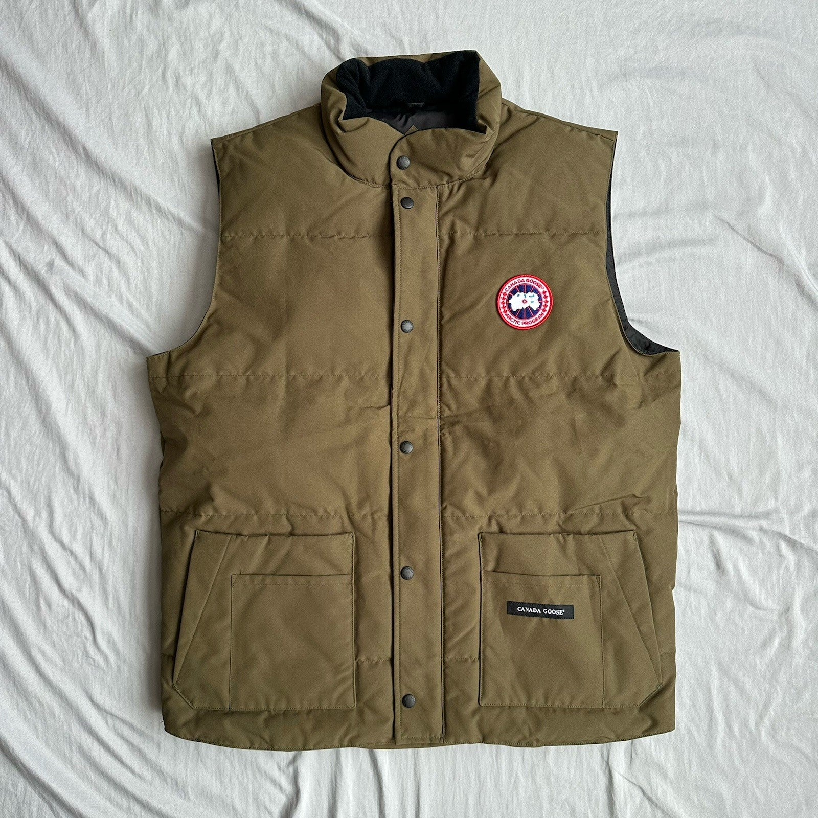 Canada Goose Freestyle Military Green Vest Size XL Retail $750