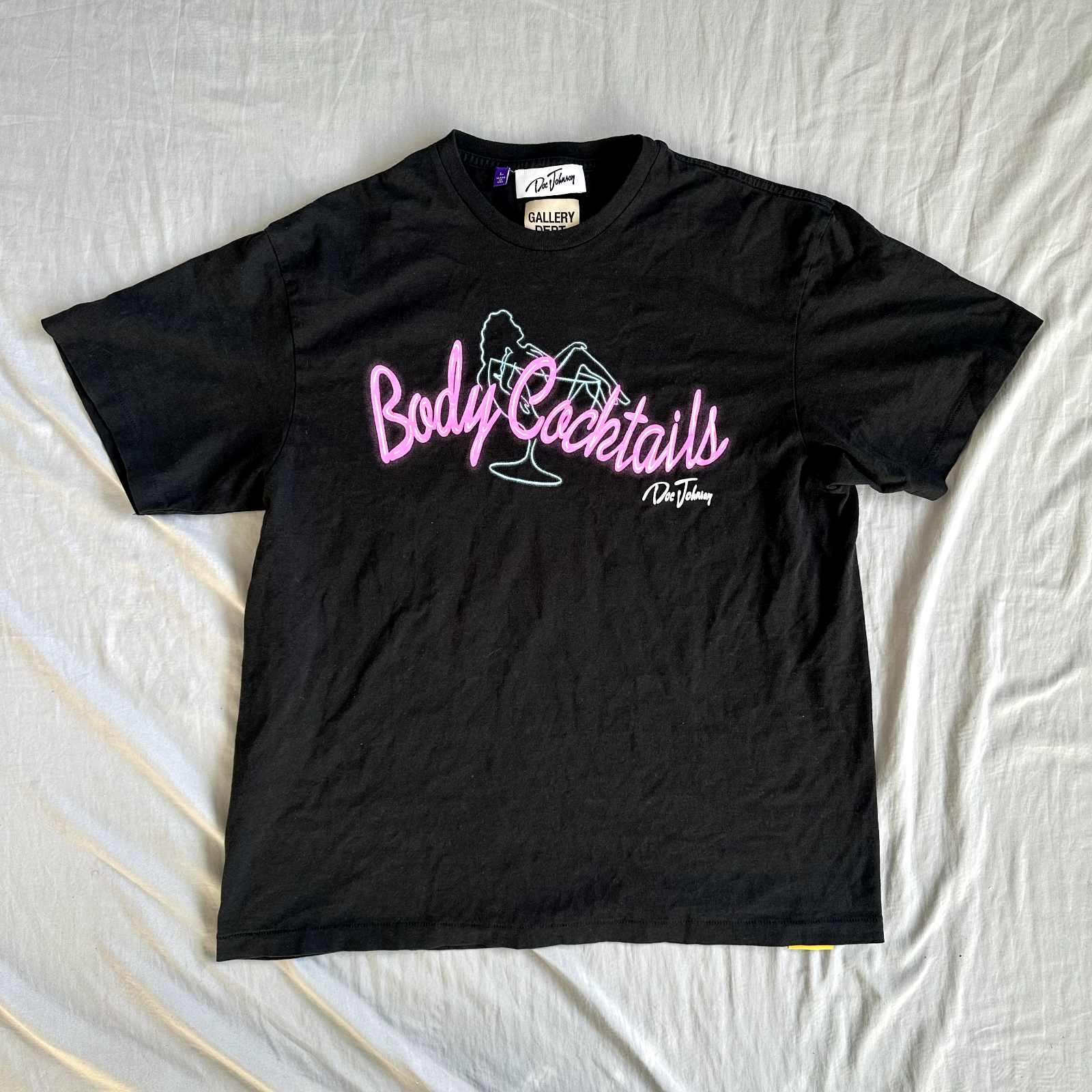 Gallery Dept x Doc Johnson Shirt Black With Pink and Gold Accents Size Large