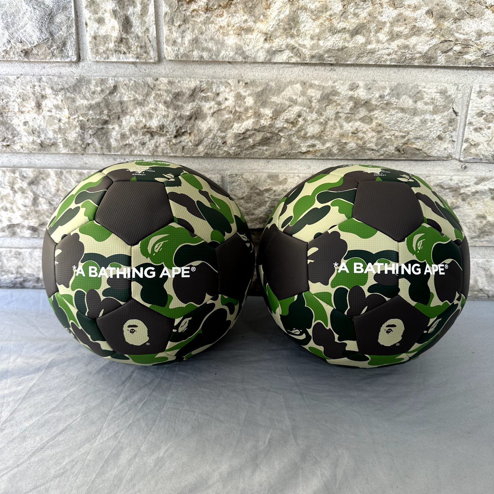 A Bathing Ape BAPE ABC Camo Soccer Ball Green Retail $185