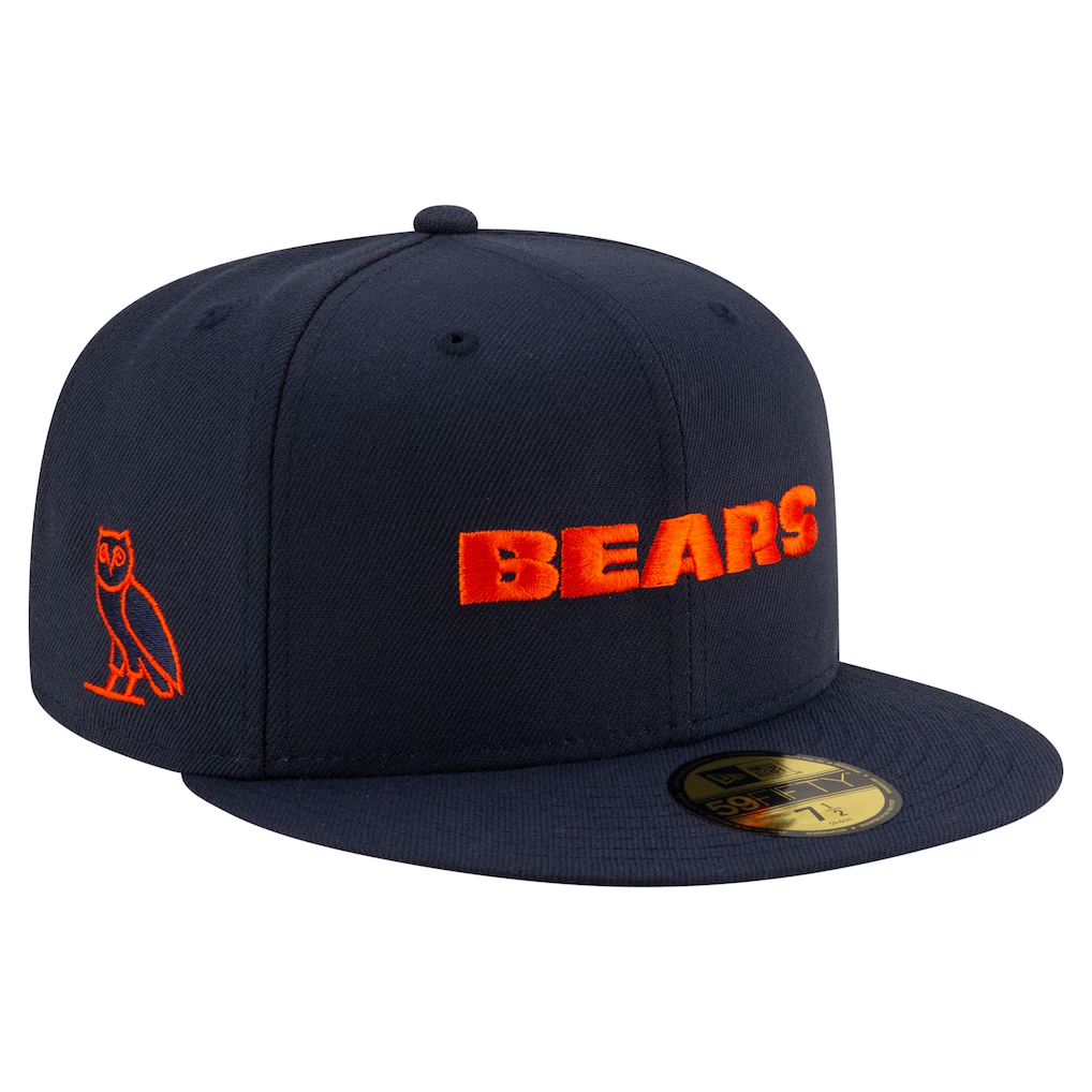VO x New Era Navy Chicago Bears Fitted Hat