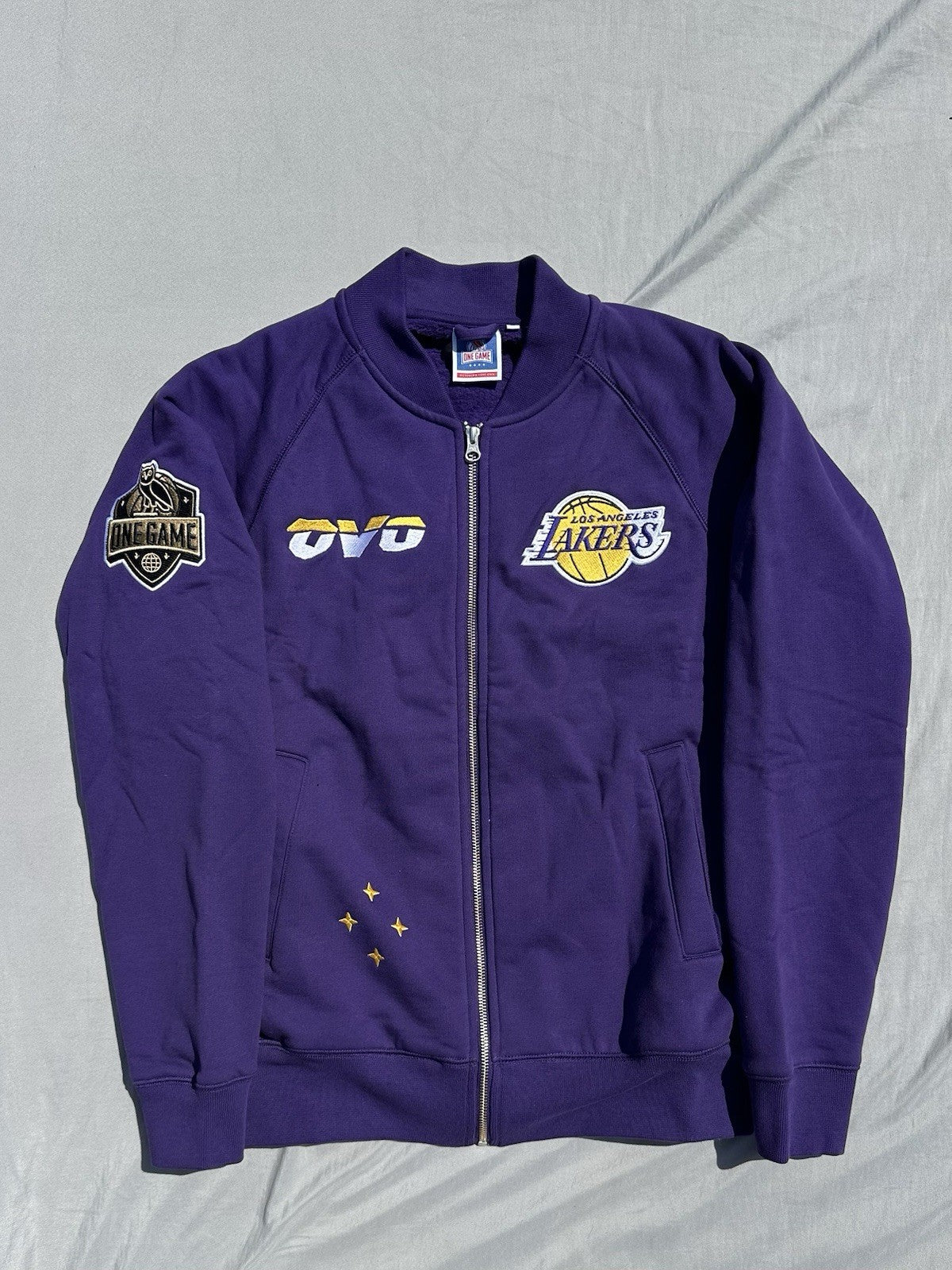 OVO x NBA Los Angeles Lakers Full Zip Sweater Size Medium