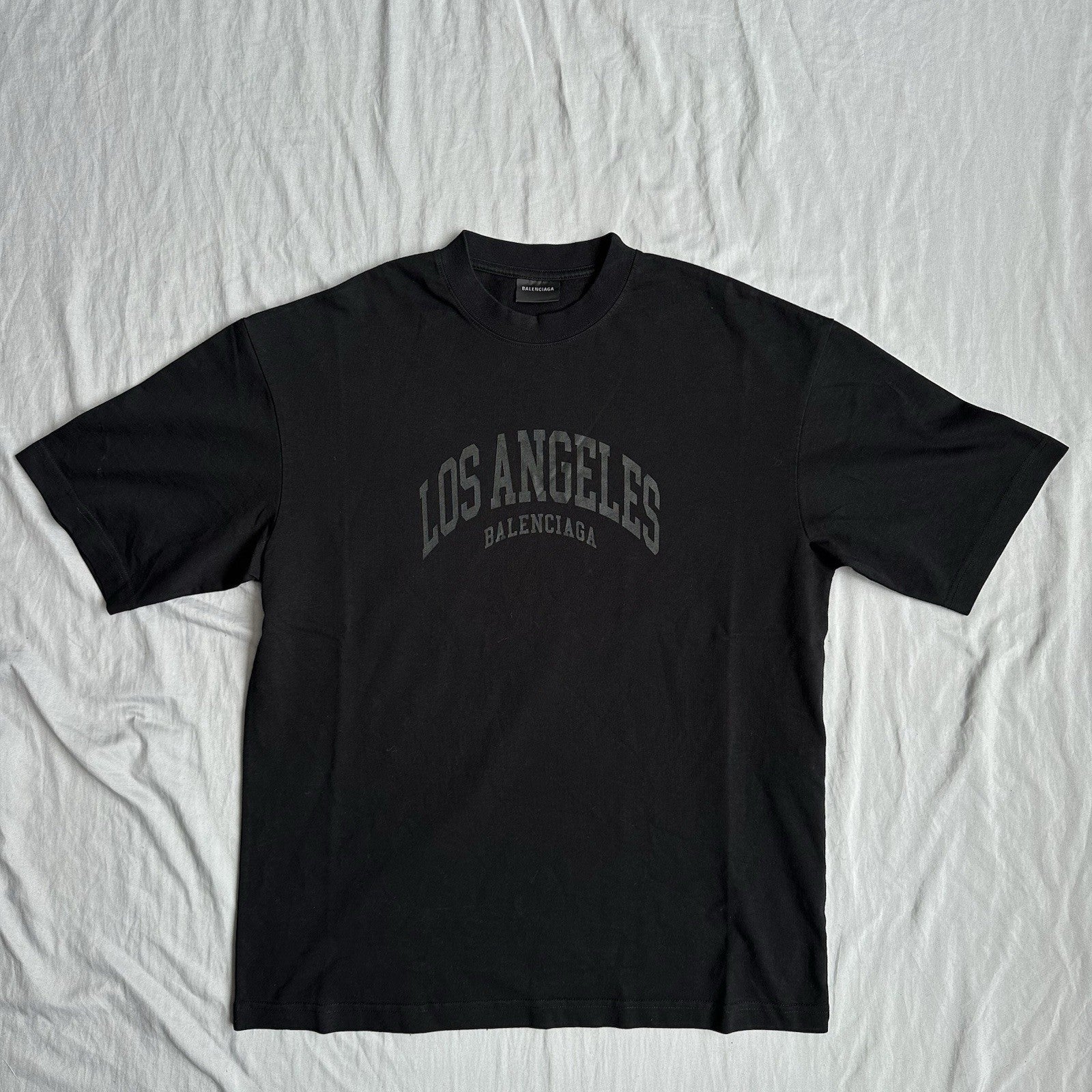 Balenciaga Los Angeles City T-Shirt Black Size Medium Retail $850