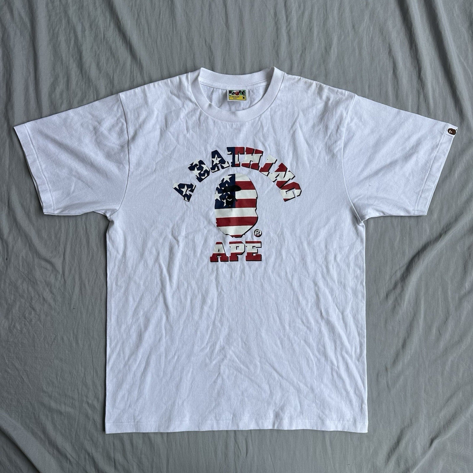 Bape USA Shirt White Size XL