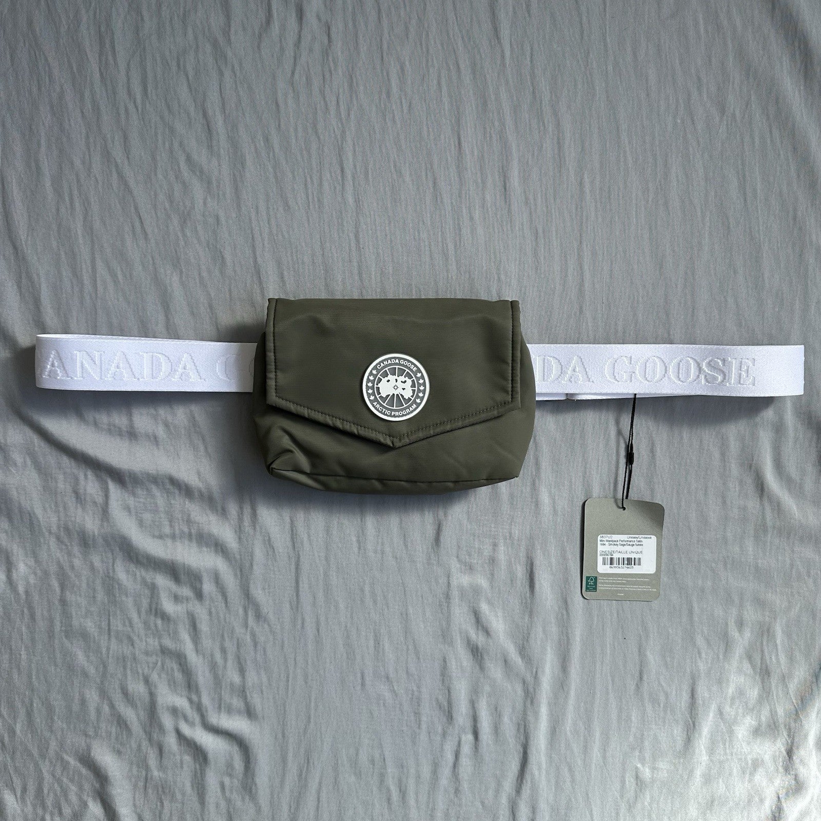 Canada Goose Mini Waist Pack Smokey Sage/White Retail $295