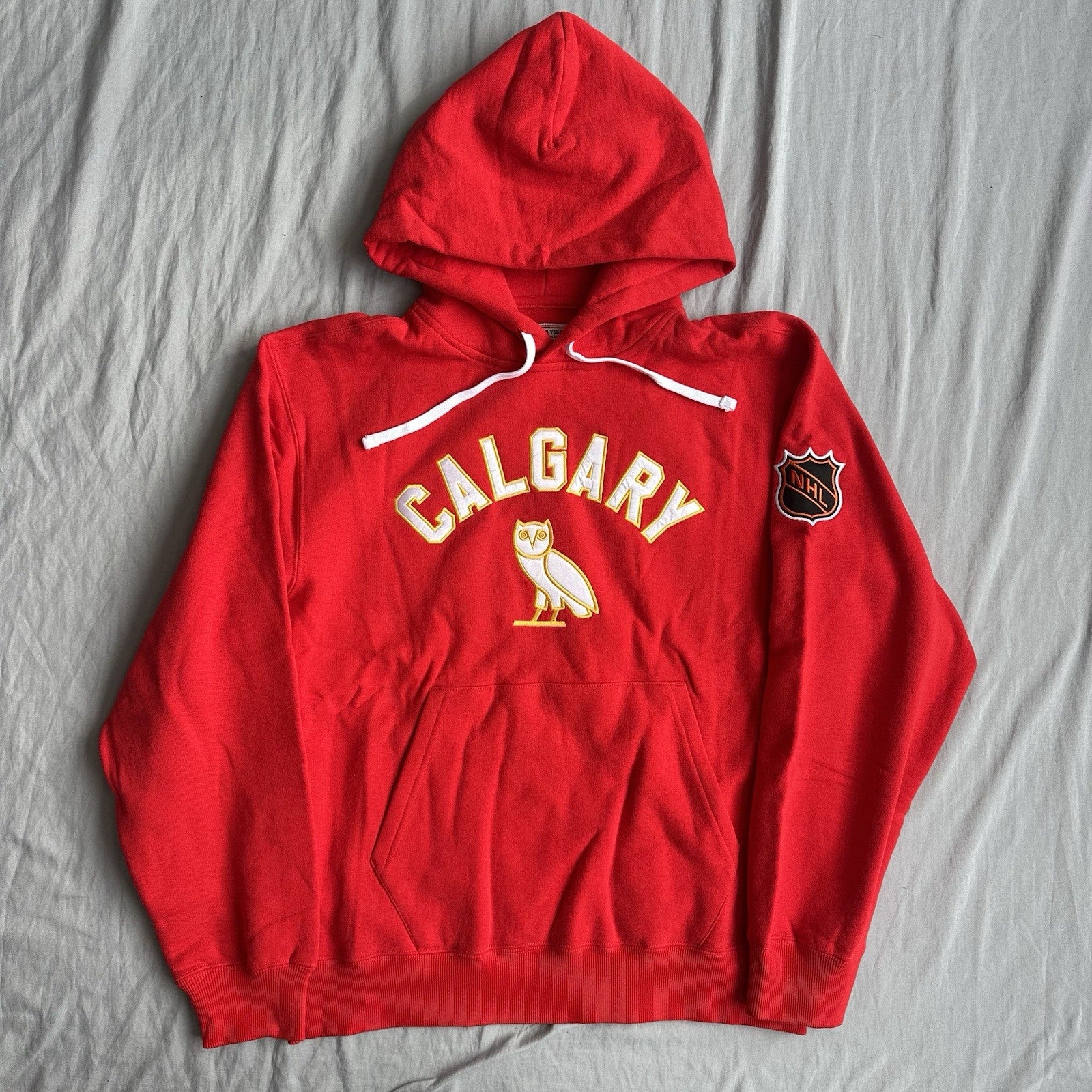 OVO x NHL Calgary Flames Hoodie Size Medium
