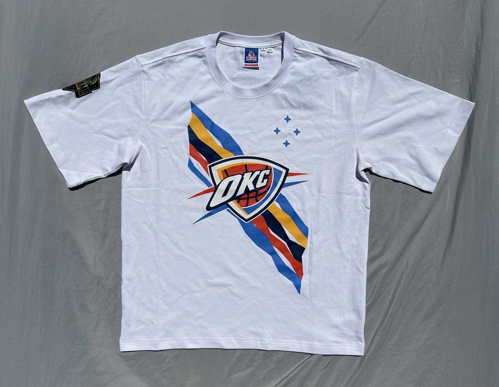 OVO x NBA Oklahoma City Thunder T Shirt White Size Large