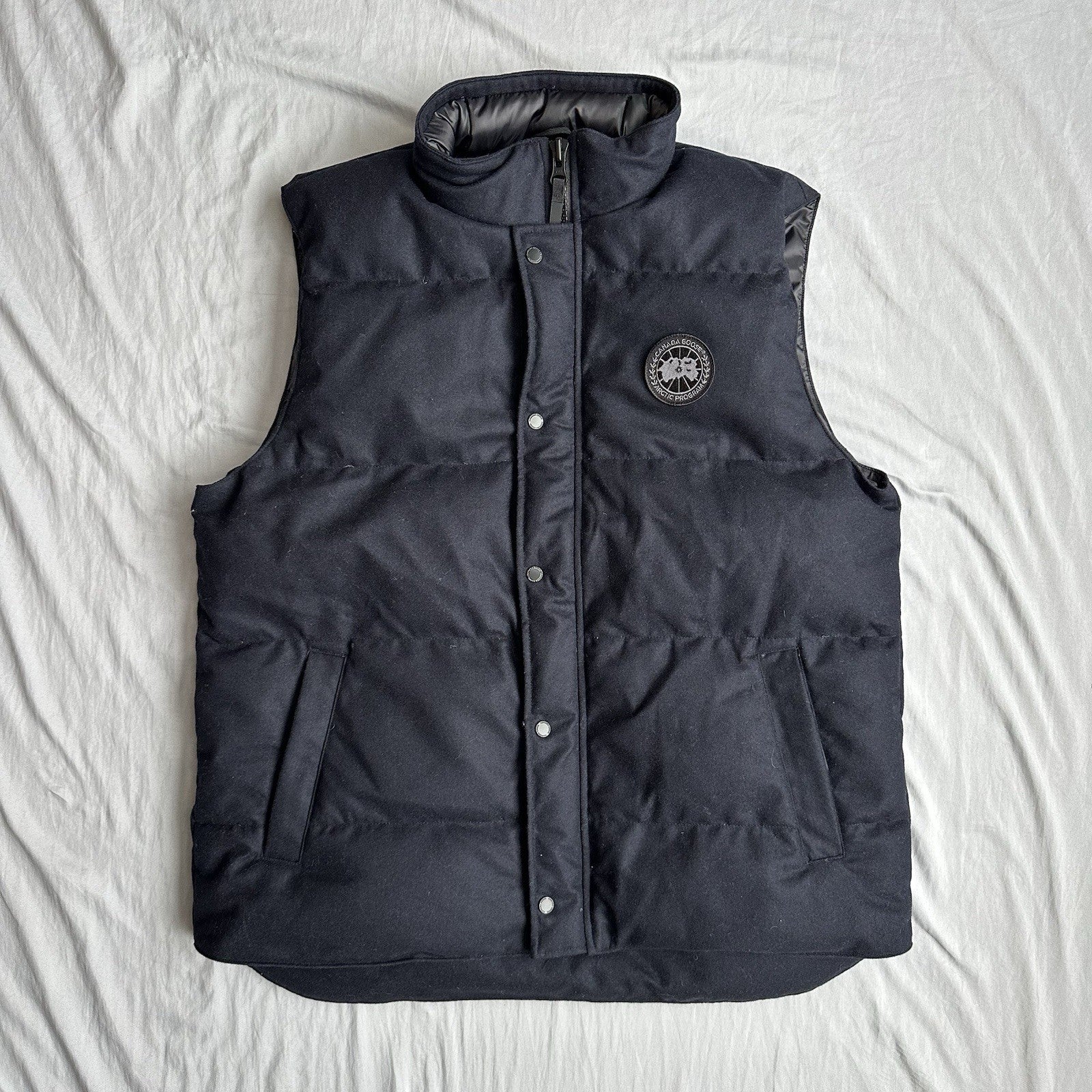 Canada Goose Garson Wool Vest Navy Size 2XL Retail $750