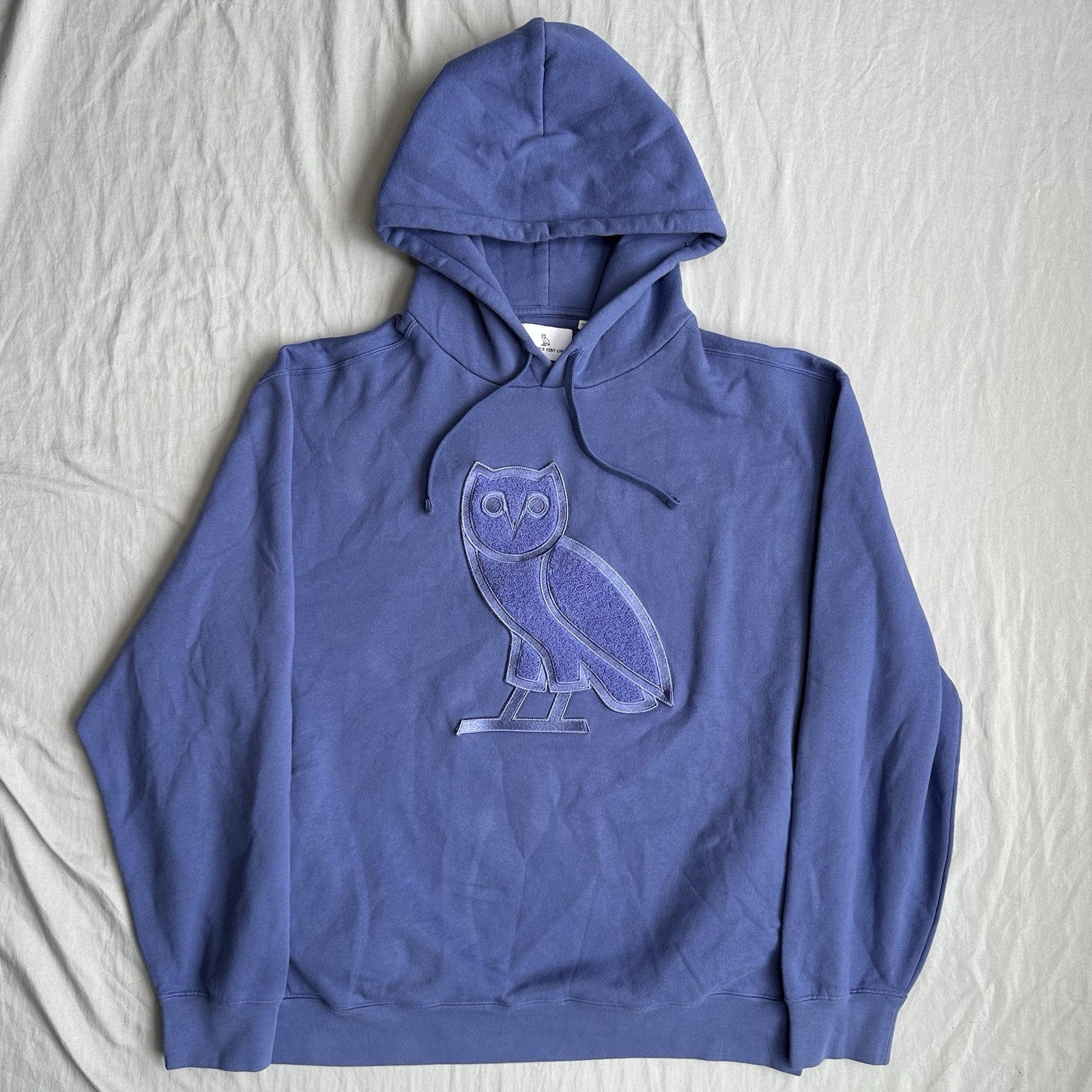 OVO Chenille Hoodie Purple Size XL