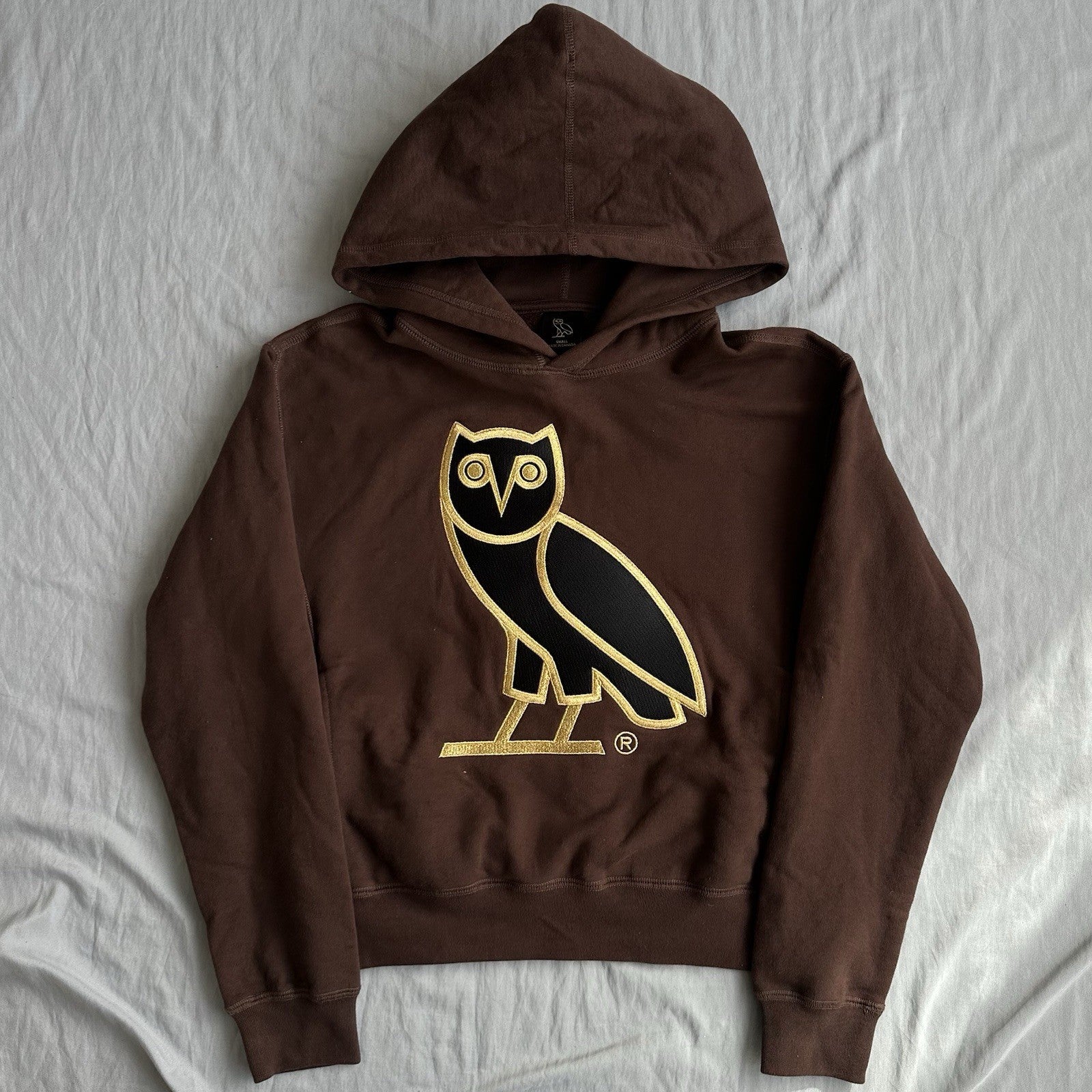 OVO OG Owl Hoodie Brown Size Small