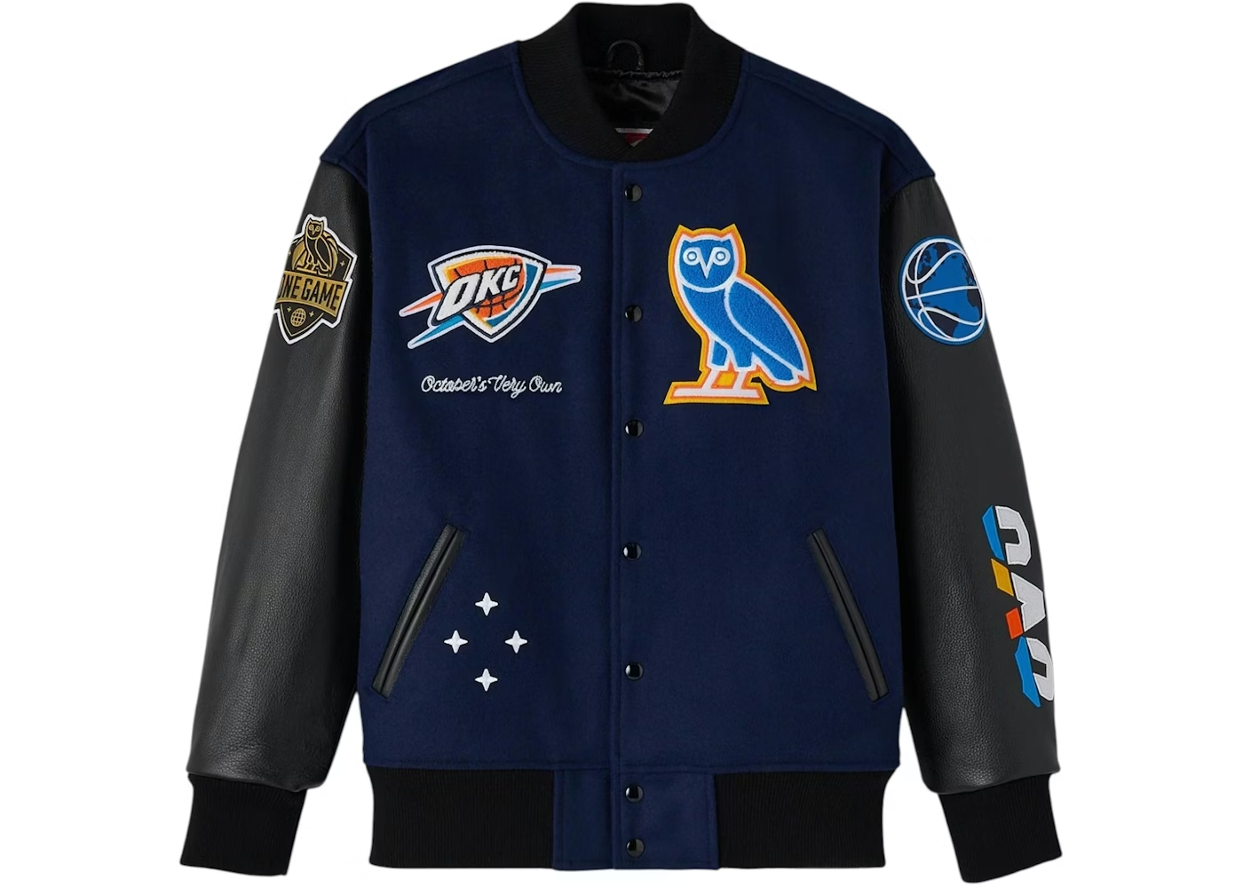 OVO x NBA Oklahoma City Thunder Varsity Jacket Size Large Retail $898