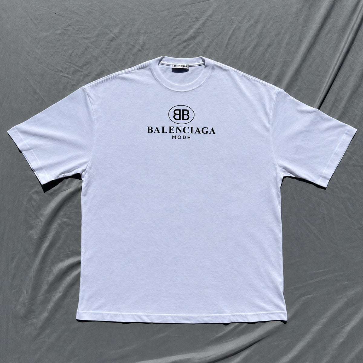 Balenciaga Mode Shirt White/Black Size XL