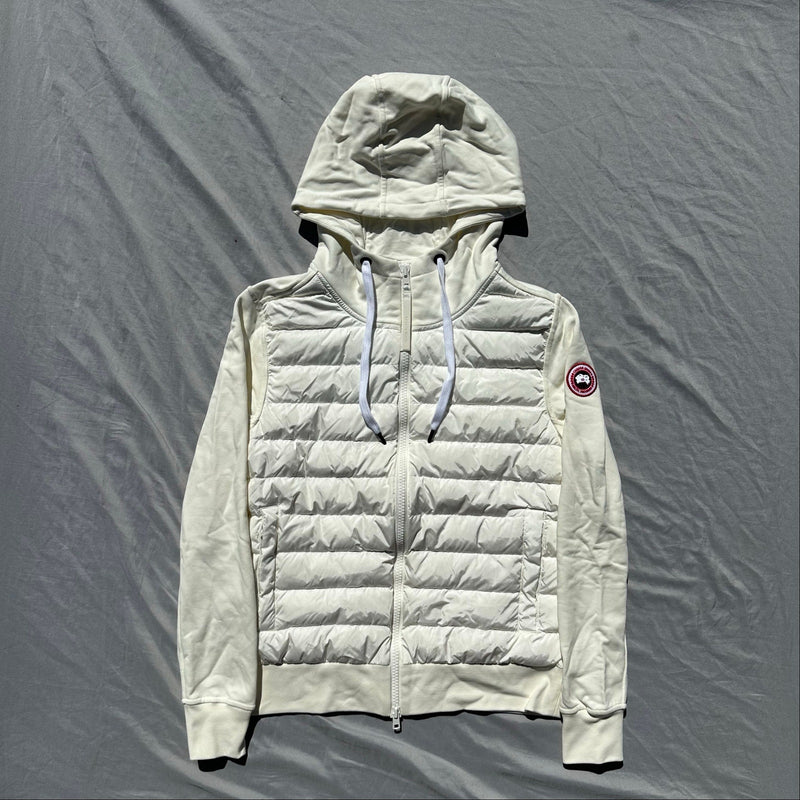 Canada Goose Hybridge Muskoka Full Zip Hoody White Size Medium
