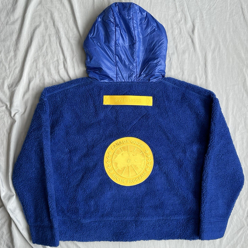 Canada Goose x Pyer Moss Anorak Fleece Hoodie Blue Size Small