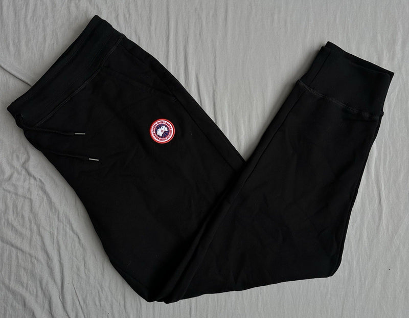 Canada Goose Sweat Pants Black Classic Badge Size XL
