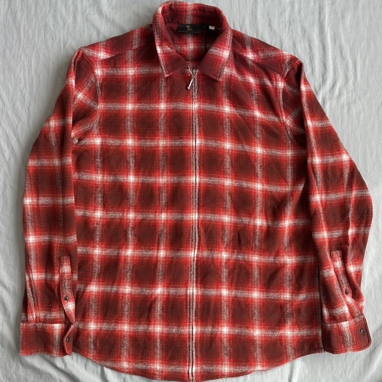 Ovo Flannel Shirt Red Size XL