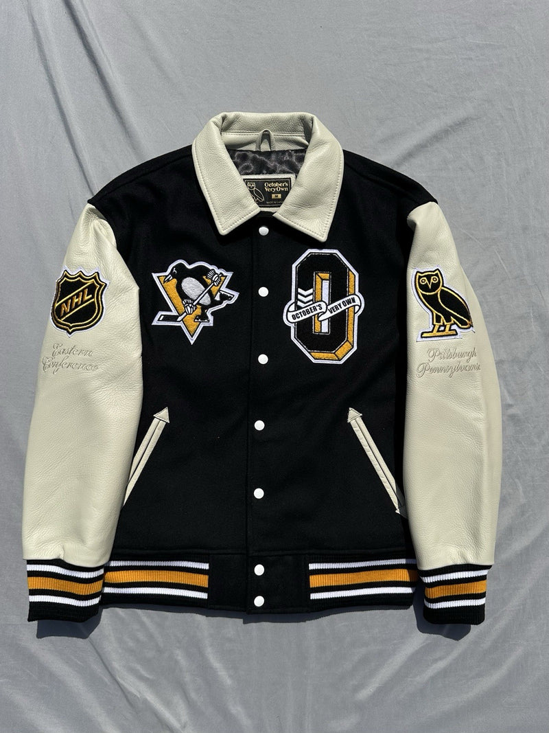 OVO x NHL Pittsburgh Penguins Varsity Jacket Size Medium