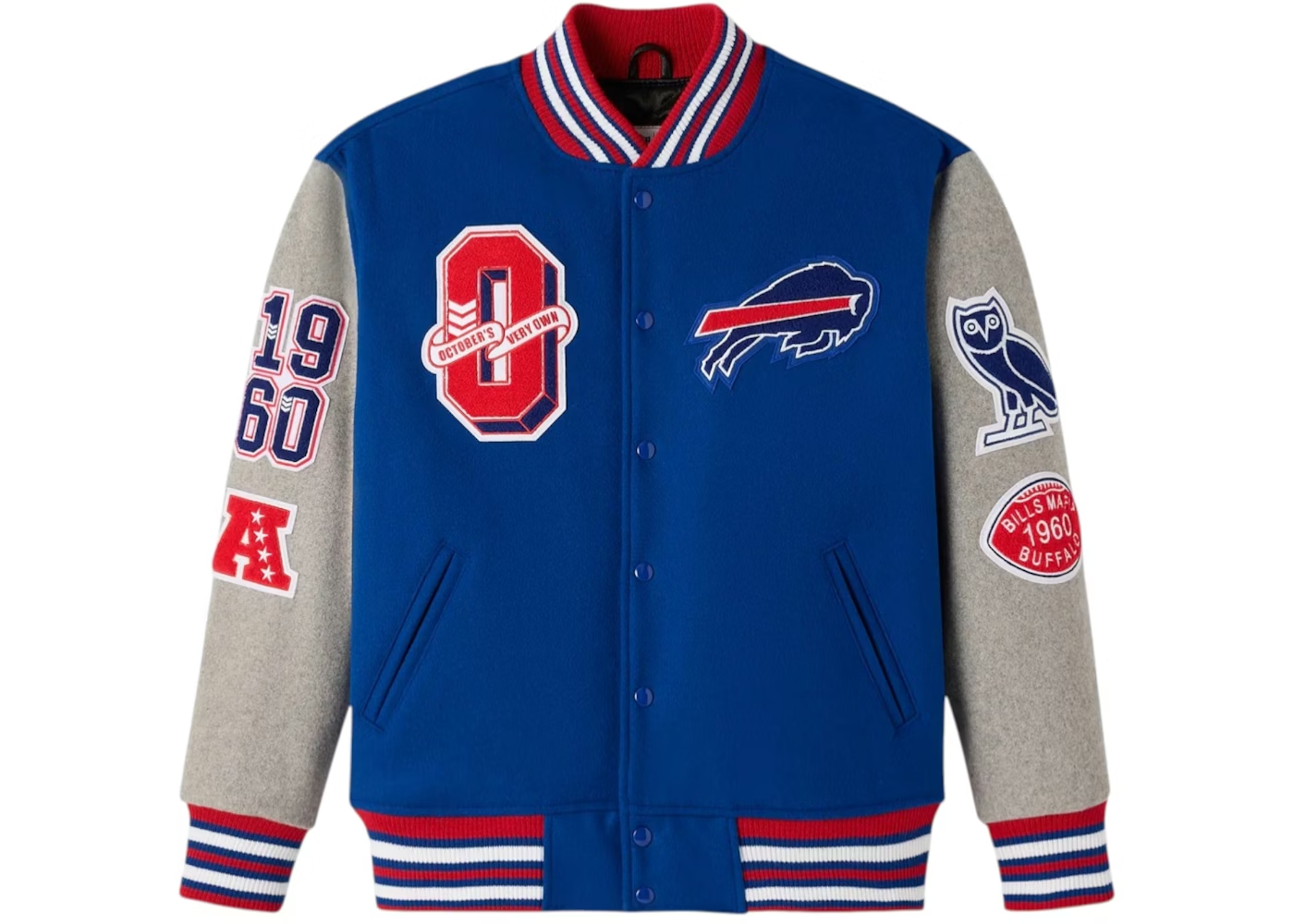 OVO x NFL Buffalo Bills Varsity Jacket Size Small Retail $798