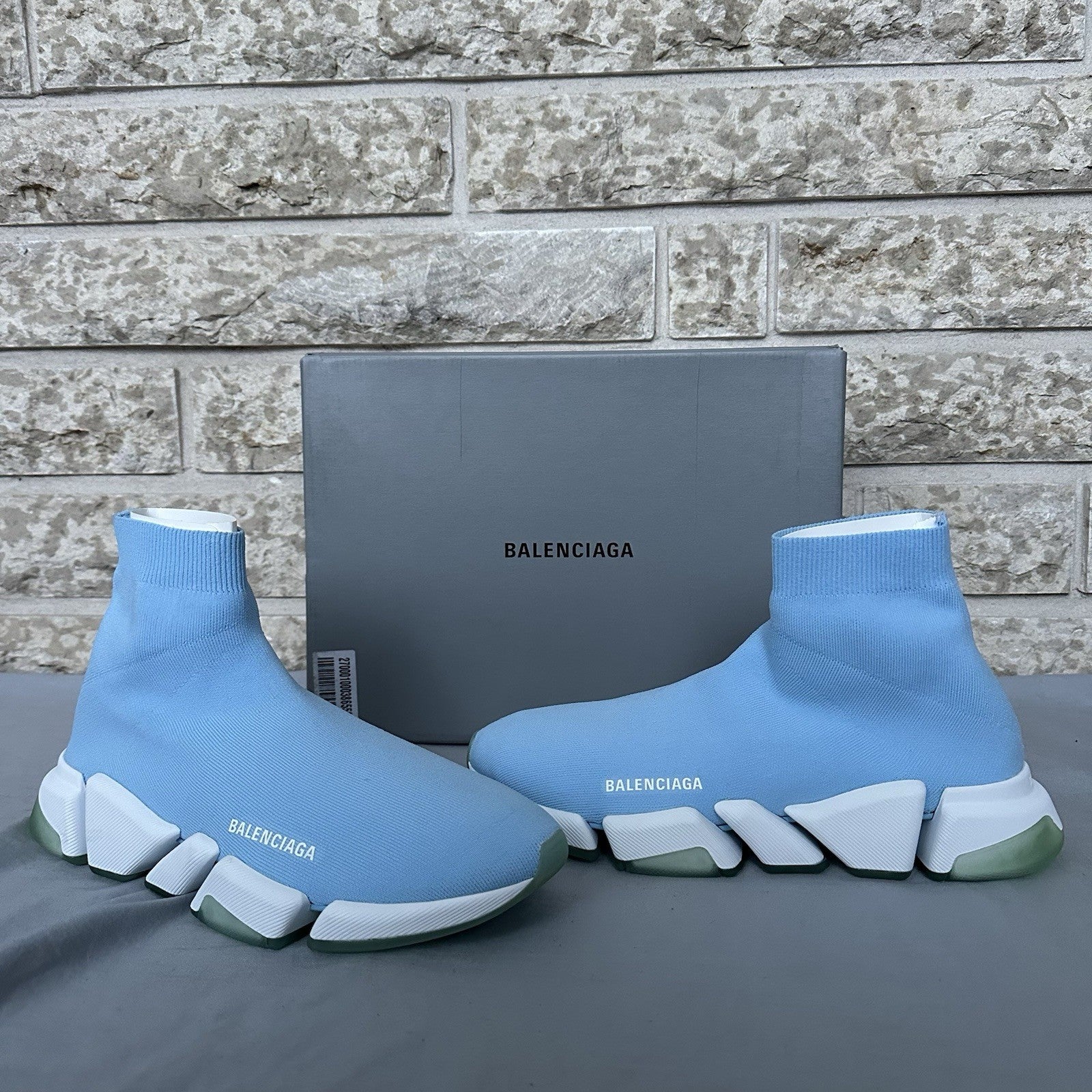 Balenciaga Speed Runner 2.0 Blue/White Size 44EU Retail $1250