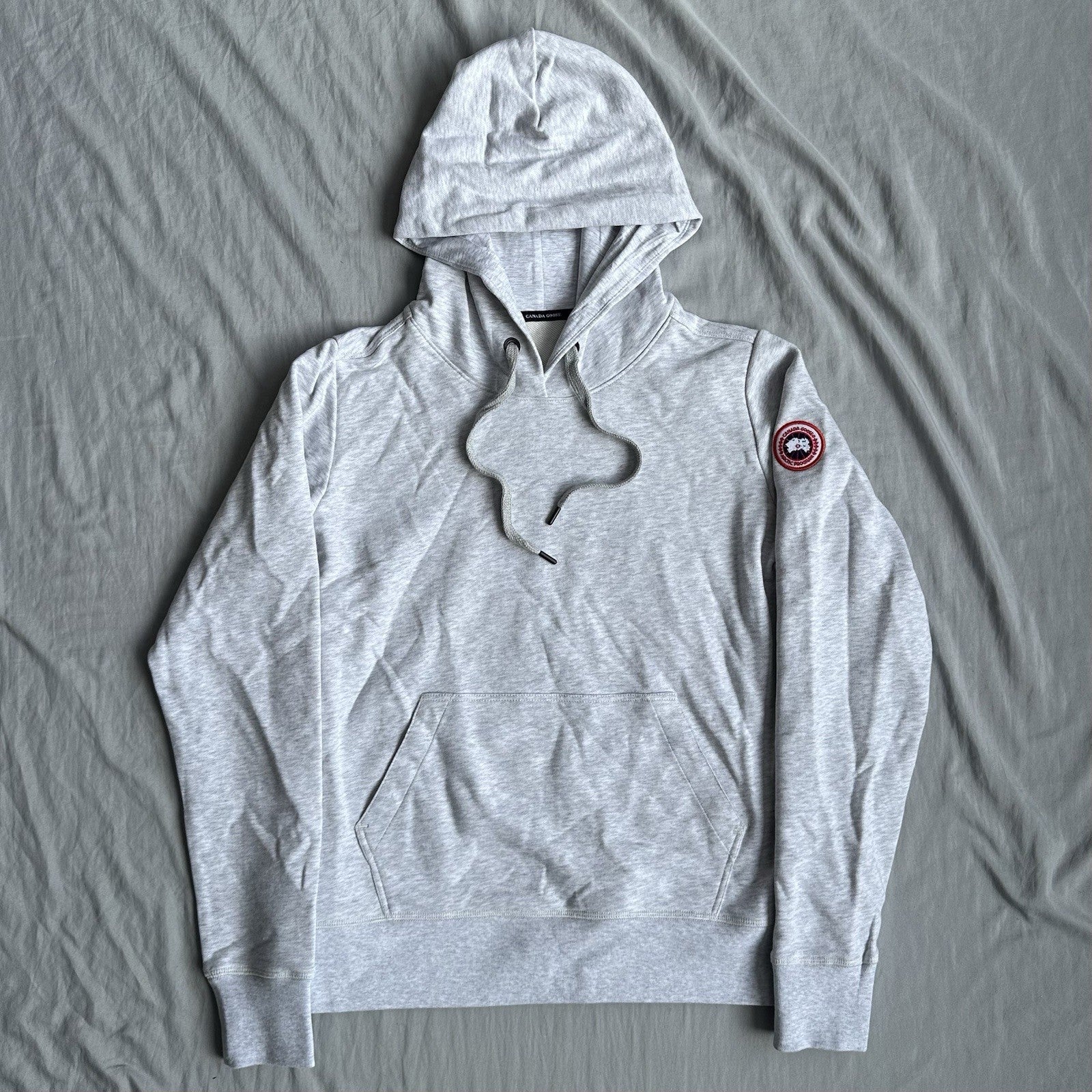 Canada Goose Muskoka Hoodie Grey With Classic Badge Size Medium Retail $395