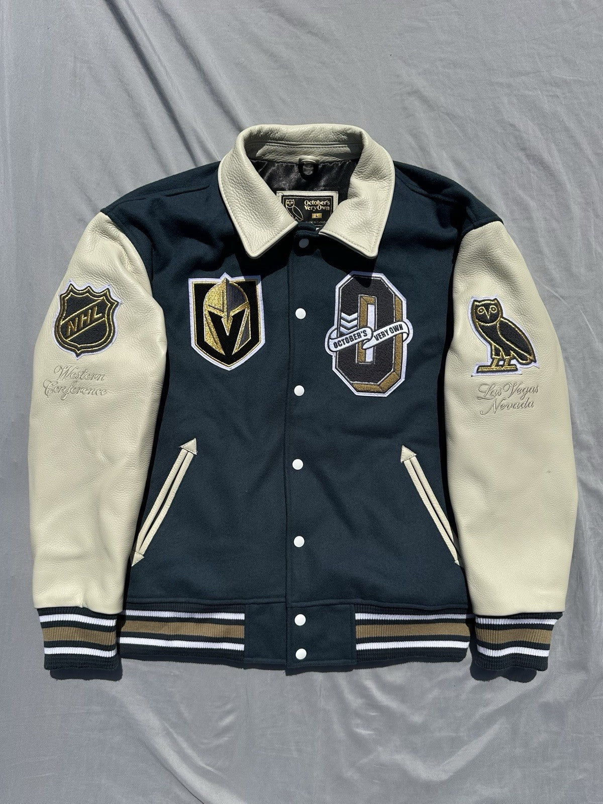 OVO x NHL Vegas Golden Knights Varsity Jacket Size Large