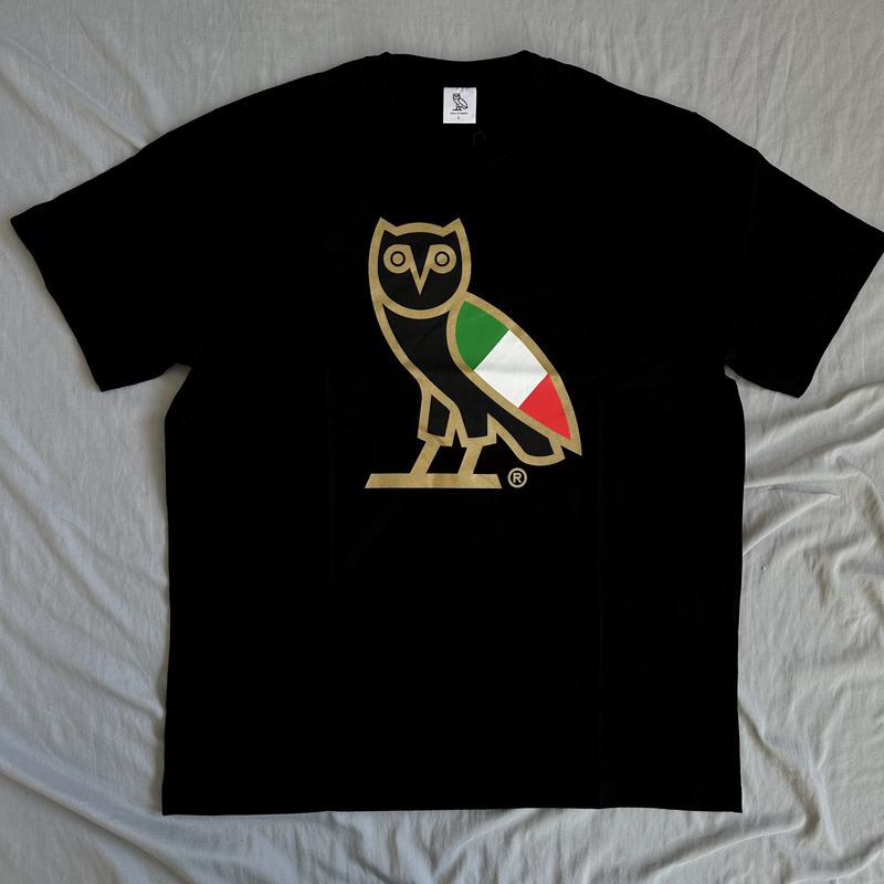 OVO Italy OG Owl Shirt Black Size Large