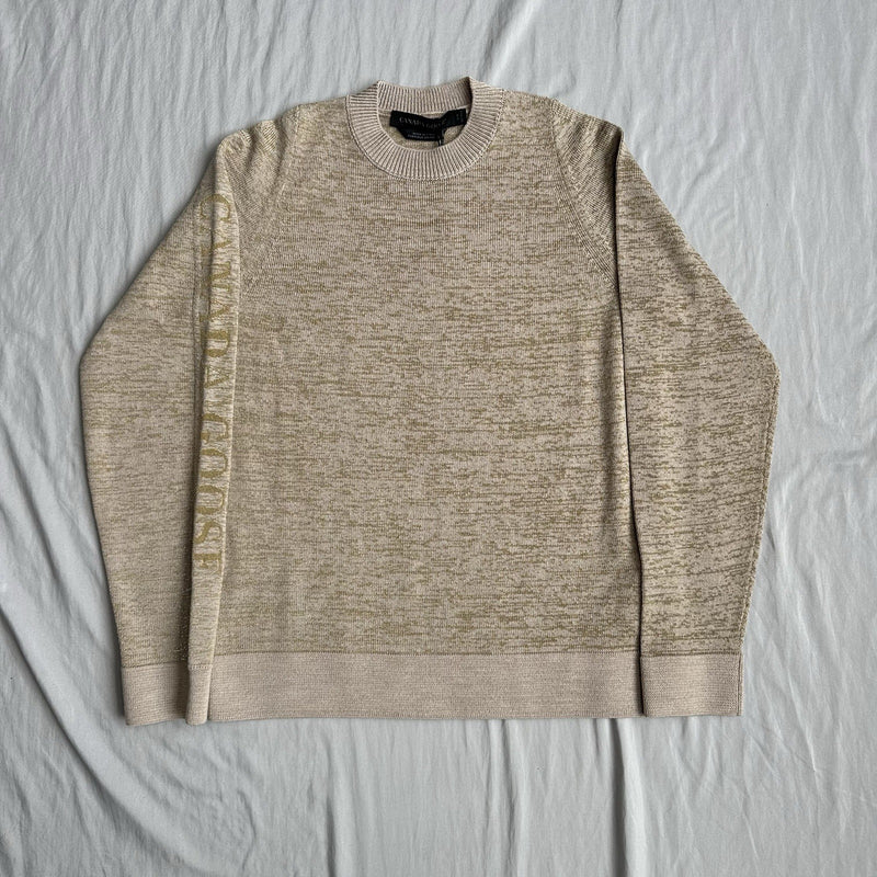 Canada Goose Saturna Tan & Gold Crewneck Size Medium