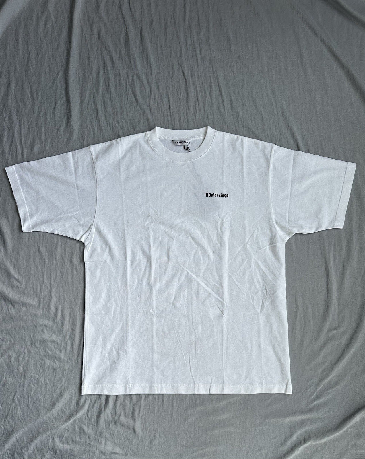 Balenciaga BB Embroidered Shirt White/Black Size XL Retail $650