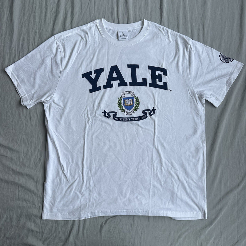 OVO Yale White With Blue Lettering Shirt Size XL