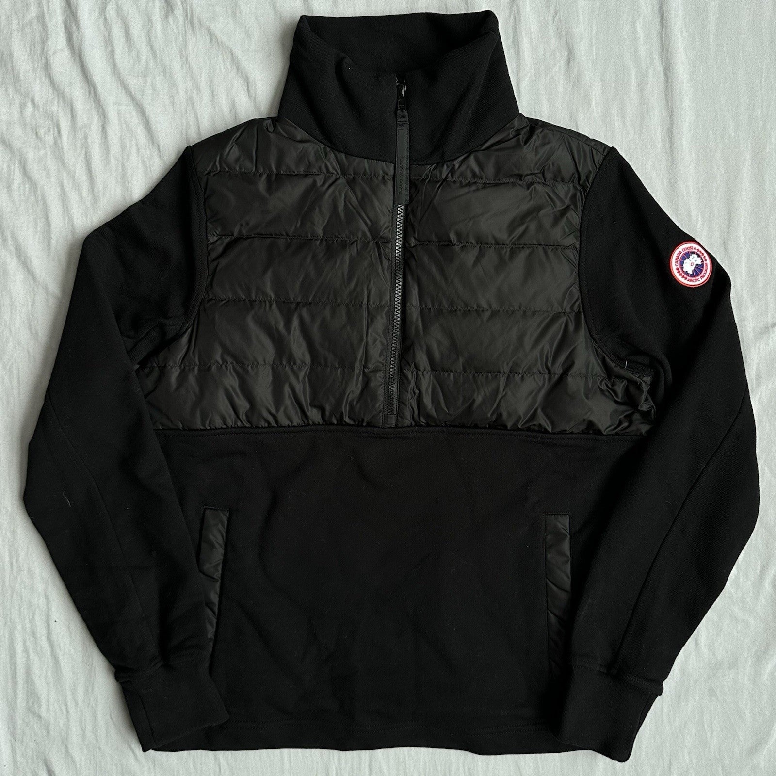 Canada Goose Muskoka Hybridge Pullover 1/2 Zip Black Size Small Retail $795