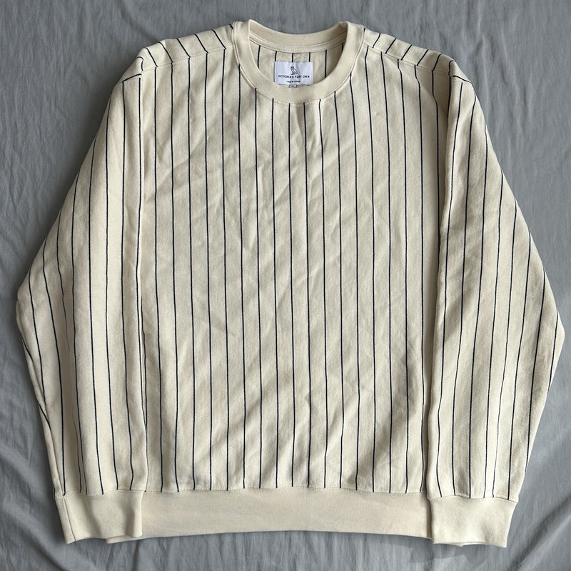 OVO Cream Navy Striped Sweater Size XL