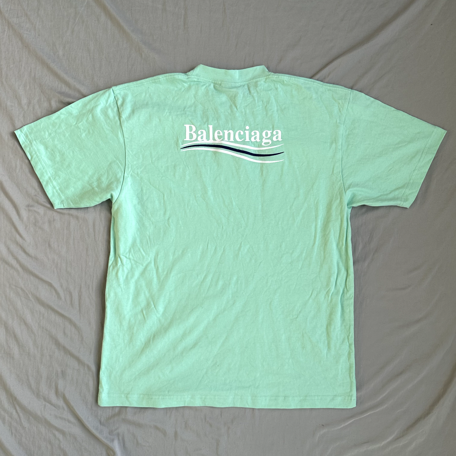 Balenciaga Political Campaign Mint Shirt Size Large Retail $650