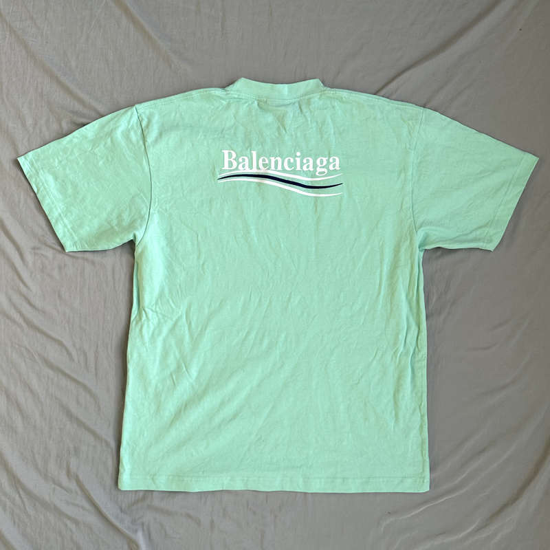 Balenciaga Political Campaign Mint Shirt Size Large
