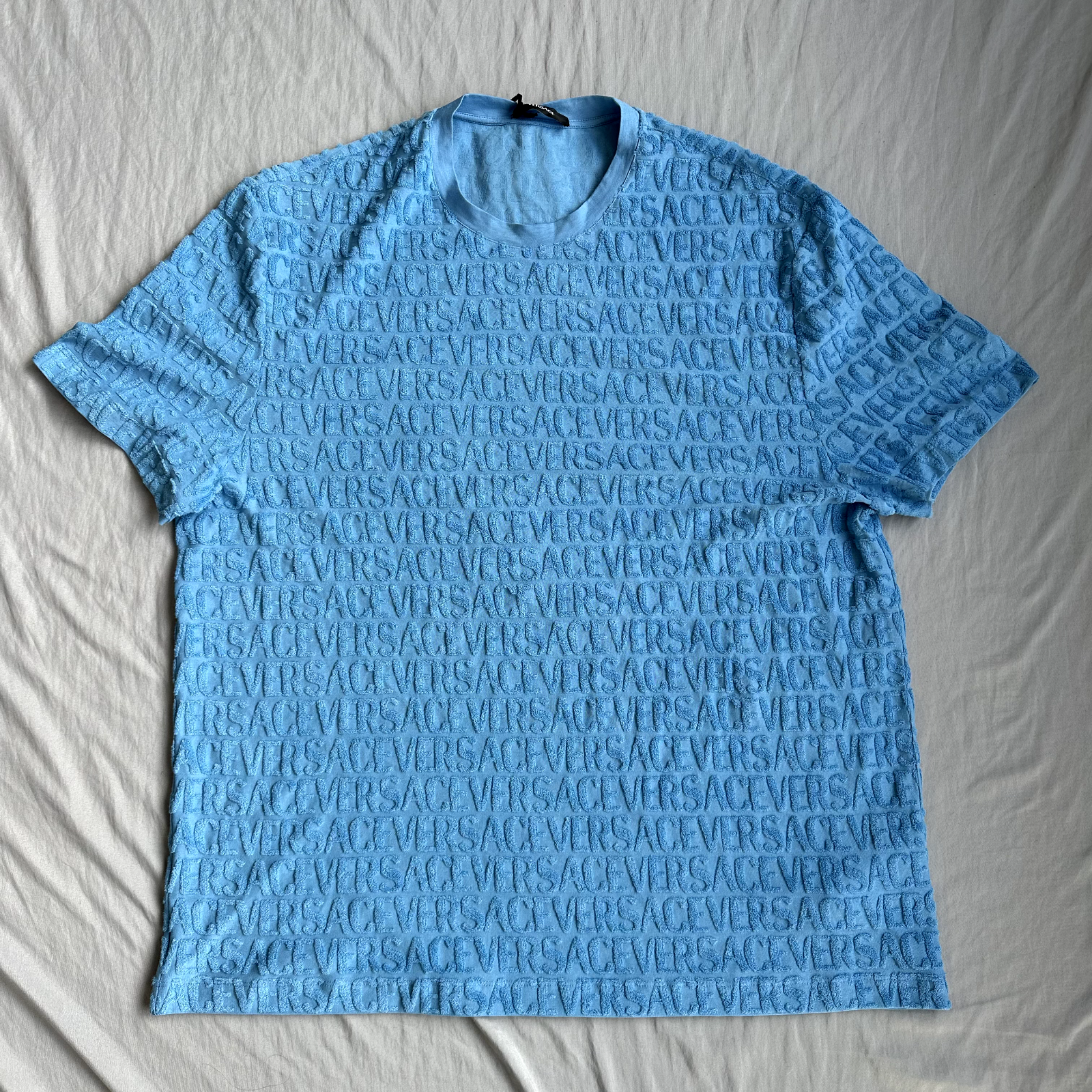 Verasce Blue Towel All Over Shirt Size 2XL Retail $920