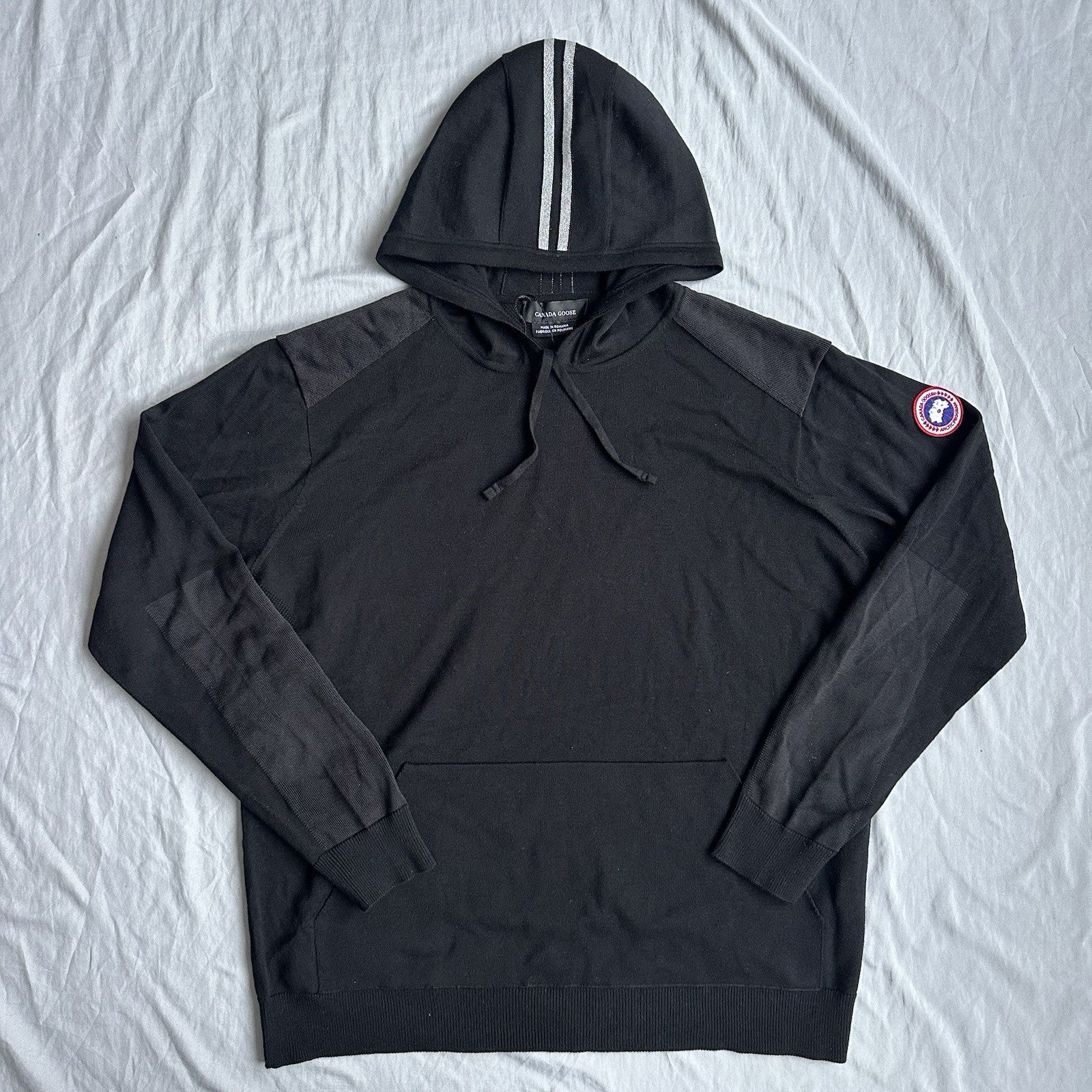 Canada Goose Black Amherst Hoodie Classic Badge Size Small Retail $395