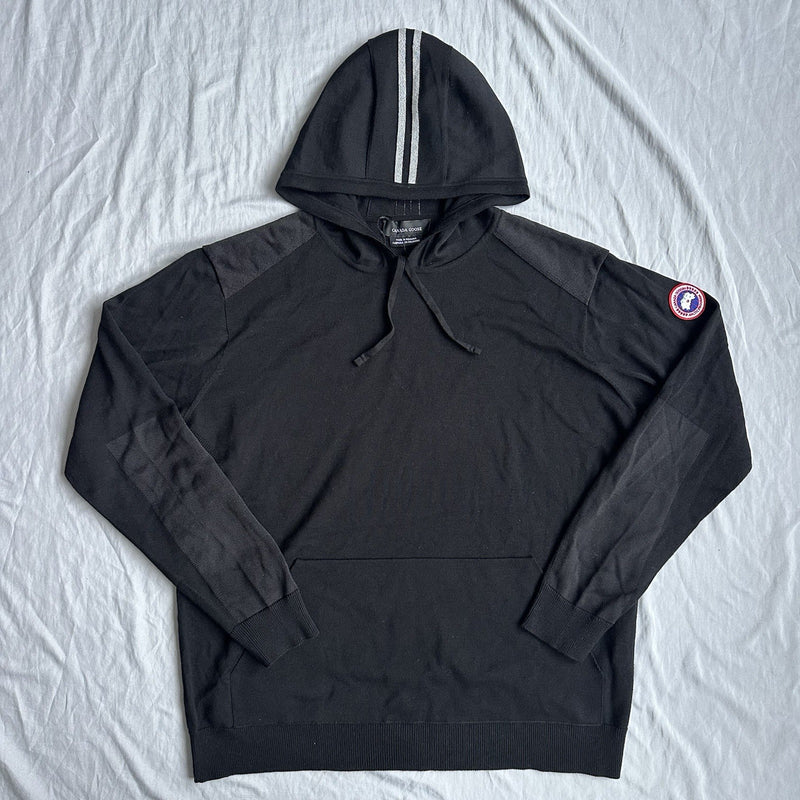 Canada Goose Black Amherst Hoodie Classic Badge Size Small