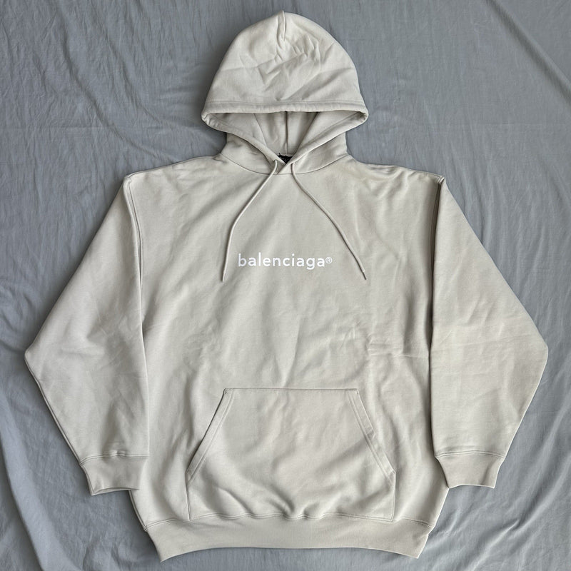 Balenciaga Copyright Hoodie Beige Size Large