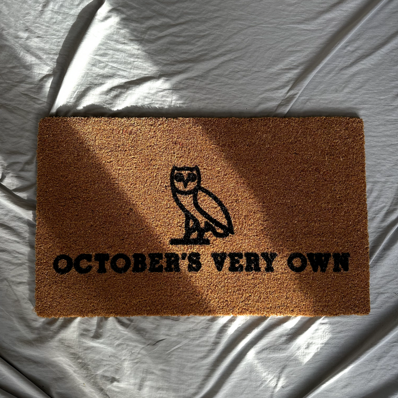 OVO Welcome Mat Brown With Black Accents