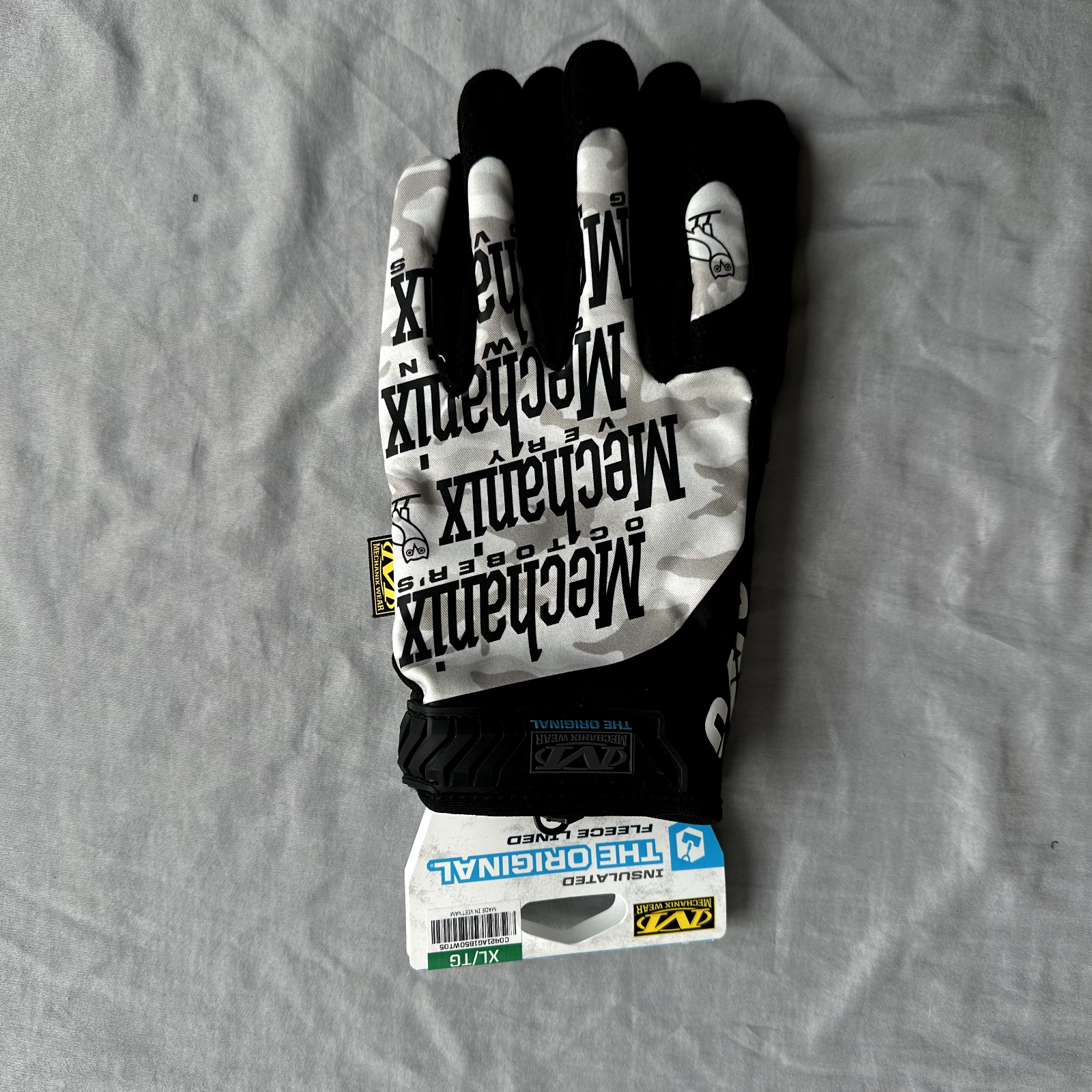 OVO x Mechanix Wear Gloves With Grip Black and White SIze XL