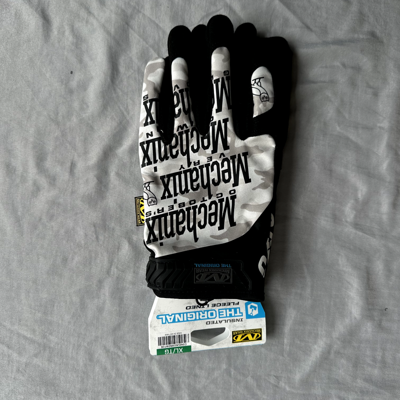 OVO x Mechanix Wear Gloves With Grip Black and White Size XL