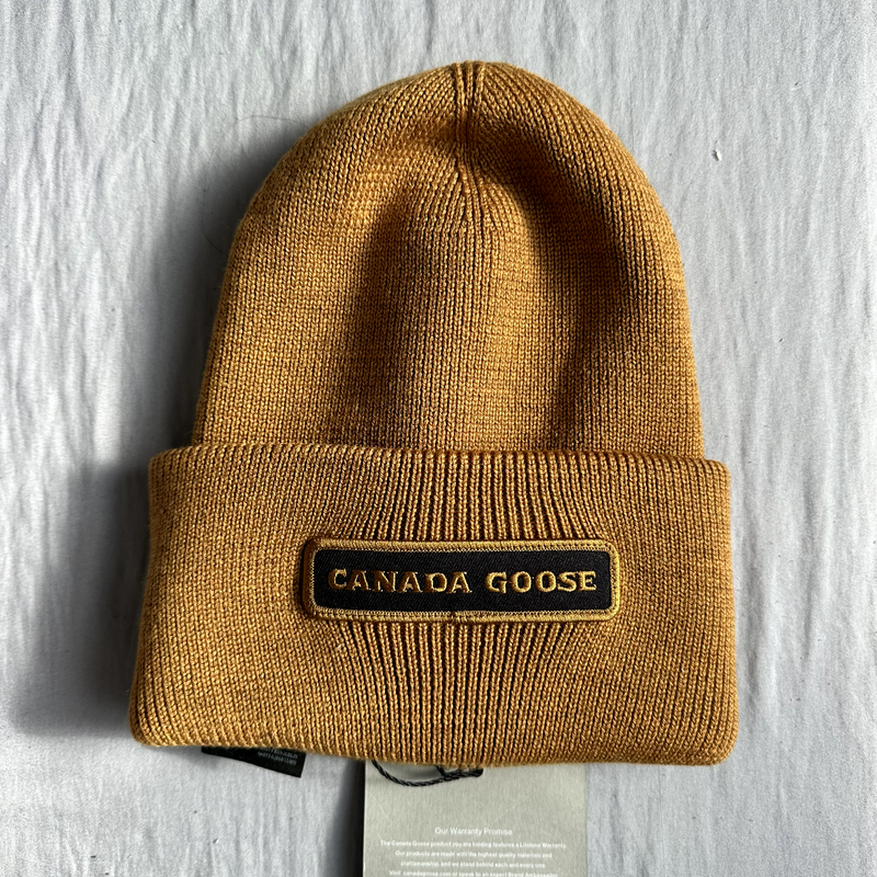 Canada Goose Emblem Rib Toque Heirloom Gold