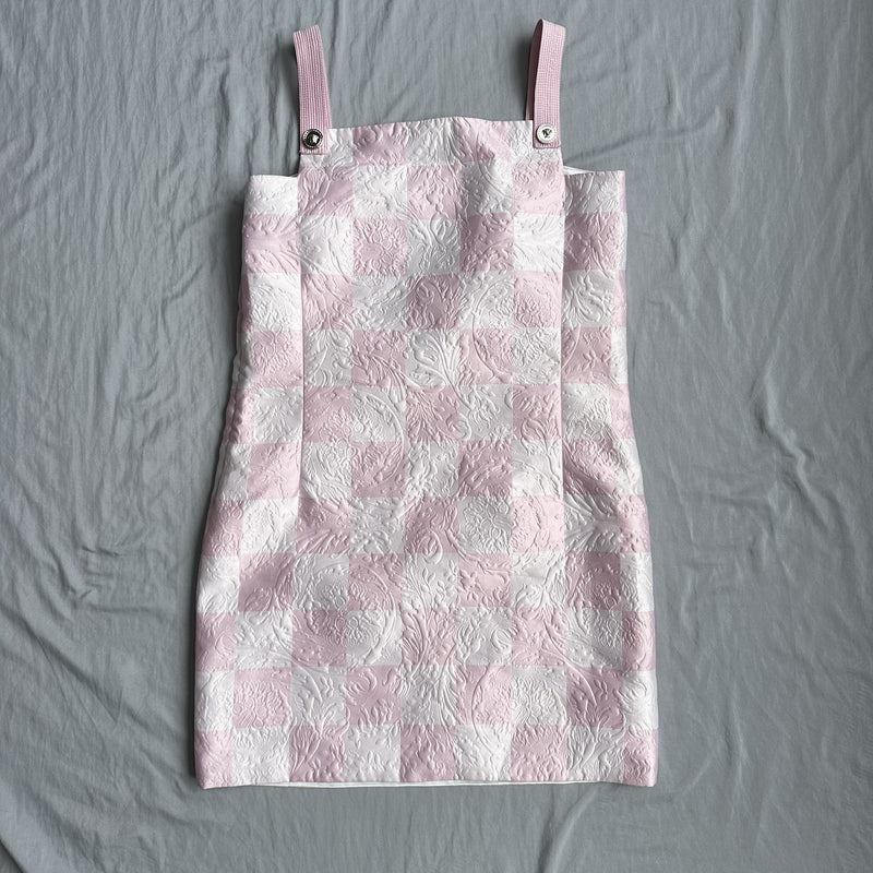 Versace Mini Dress Pink & White Checkered Size Medium