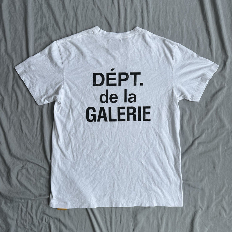 Gallery Dept White and Black Shirt Size Medium