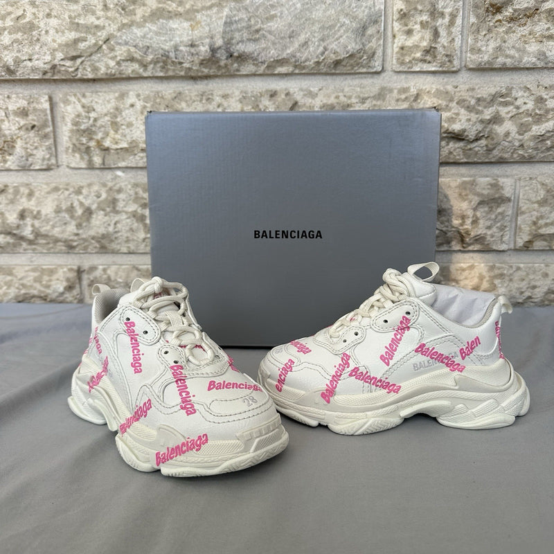 Balenciaga Triple S Kids White/Pink Size 28EU