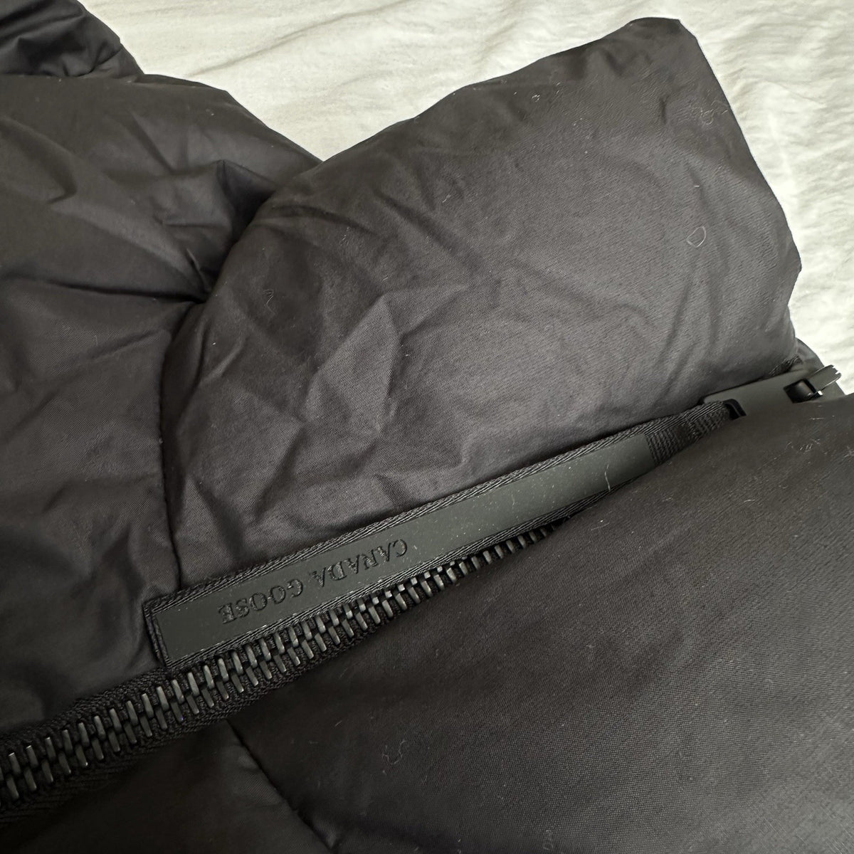 Canada Goose Garnet Cropped Puffer Jacket Black Size Large