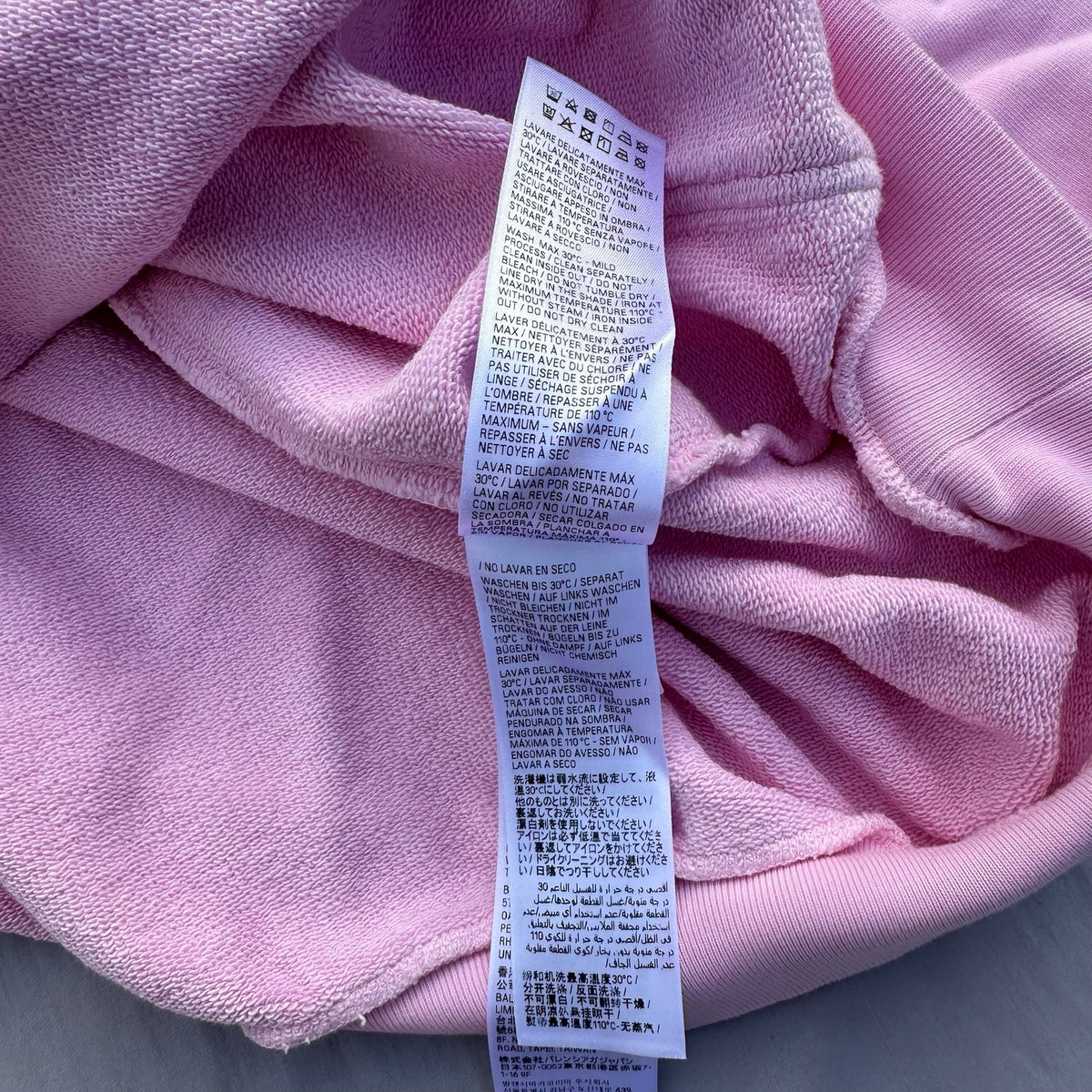 Balenciaga Beverly Hills Hoodie Pink/White Size Large