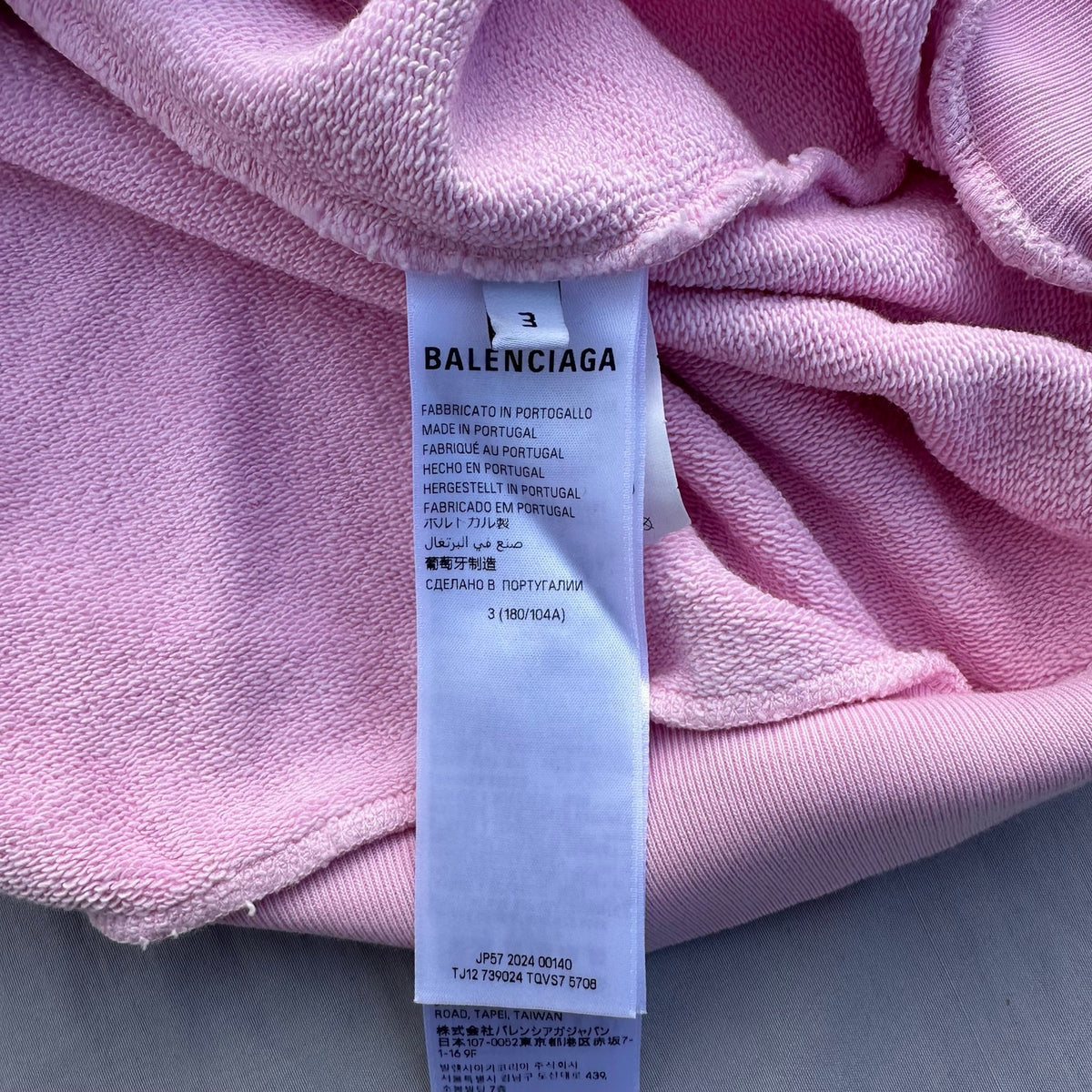Balenciaga Beverly Hills Hoodie Pink/White Size Large